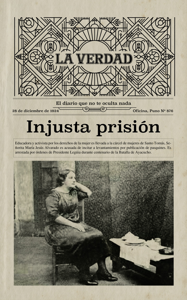 María Jesús Alvarado, Leguía